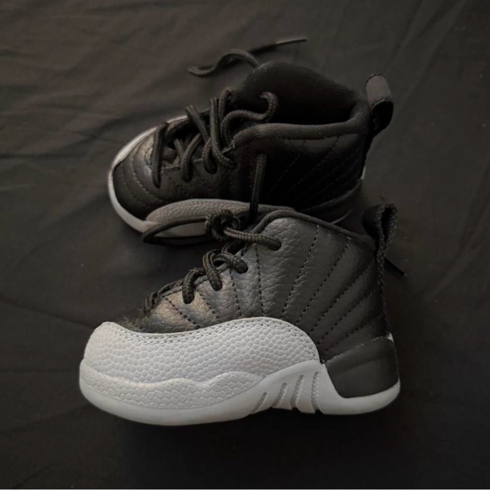 Jordan Kids Black and White Sneakers